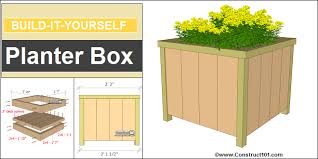 As with most of our diy drawings to build furniture, these plans are in the. Planter Box Plans Build It In An Hour Construct101
