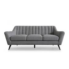 katie grey fabric 2 seater sofa