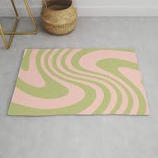 pink wave rug by allison terkelsen