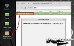 install vmware tools in linux mint