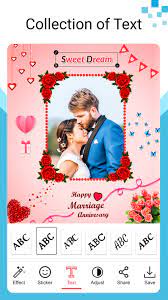 marriage anniversary photo frame for