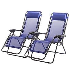 Mesh Lounge Patio Chairs Set Of 2