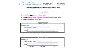 social security name change forms