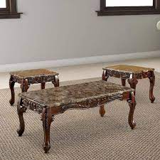 Faux Marble Coffee Table Set