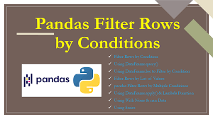 pandas filter rows by conditions
