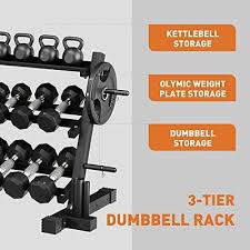 holleyweb 3 tier dumbbell weight rack
