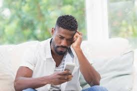 Image result for images of a black worried man