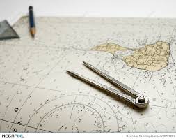 Nautical Chart Dividers Pencil Stock Photo 39767201 Megapixl