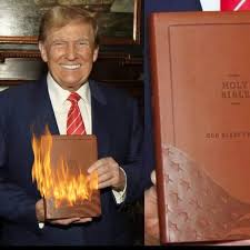 Special Offer from Trump: Get two free Stormy Daniels tapes with every Trump  Bible you order. Don't miss out. Warning: Trump Bibles may burst into  flames on Easter Sunday.