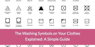 the washing symbols on your clothes