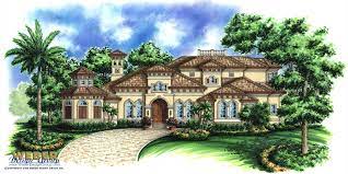 Mediterranean Waterfront Home Floor Plan