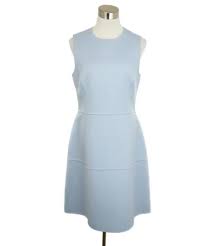 Michael Kors Blue Baby Blue Angora Sleeveless Dress Sz 8