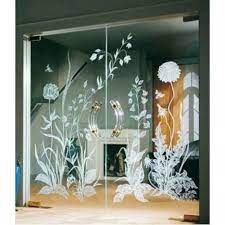 Modern Design Etched Glass Shape