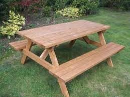 Wooden 8 Seater A Frame Picnic Bench