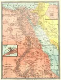 Details About Egypt Nile Valley Red Sea Inset Alexandria 1907 Old Antique Map Plan Chart