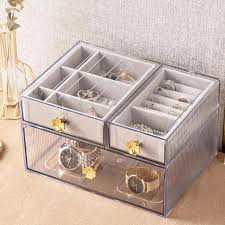 18 cm clear multifunction makeup drawer