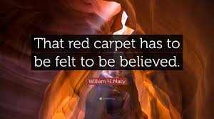 william macy e that red carpet