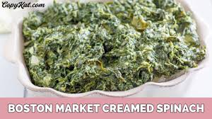 boston market creamed spinach copykat