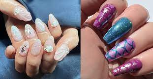 mermaid nails and ocean designs