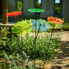 Decorative Garden Stakes Double Blossom