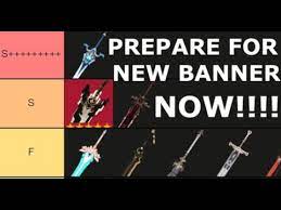 Genshin impact has five different weapon classes: Genshin Impact Claymore Tier List Zhongli Banner Prep Youtube
