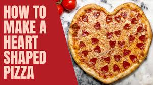 how to make a heart shaped pizza you