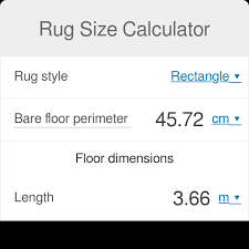 rug size calculator