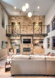 stone accent wall contemporary