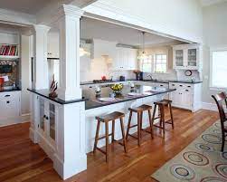A good remodeling contractor can help you make sure things are laid out to ensure proper safety, but it's up to you to plan for convenience. Traditional Kitchen Kitchen Peninsula Raised Ranch Design Pictures Remodel Decor And Ide Kitchen Remodel Small Kitchen Remodel Layout Ranch Kitchen Remodel