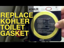 replace kohler toilet gasket seal and