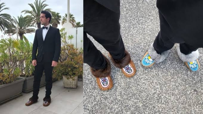 Kelvin Redvers asked to leave the Cannes red carpet for wearing moccasins