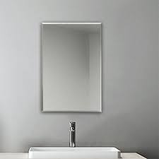 Plain Frameless Bathroom Mirror With
