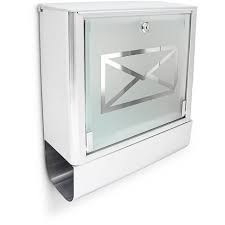 Relaxdays Stainless Steel Letter Box