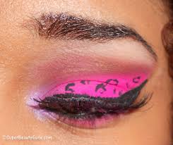 pink leopard print eye makeup tutorial