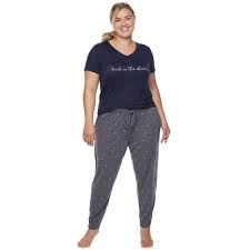 Plus Size Sonoma Goods For Life Essential V Neck Pajama