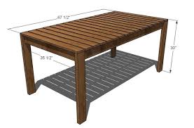 Simple Outdoor Dining Table Diy