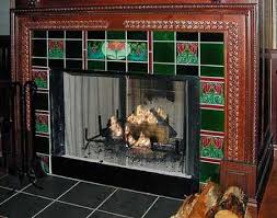 Art Nouveau Tile Fireplace Designs