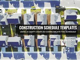Residential Construction Project Schedule Template Shawnvandyke Com