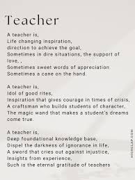 25 best teacher s day poems to express