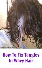 how to fix tangled wavy hair how to
