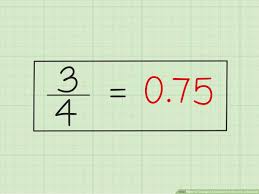 common fraction into a decimal