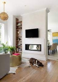 Double Sided Fireplace Living Room