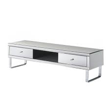chelsea mirrored tv unit with crystal