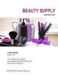 beauty supply business plan template