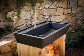 freestanding outdoor kitchen sink