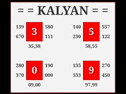 Kalyan Weekly Today Open Penal Jodi Chart Ll
