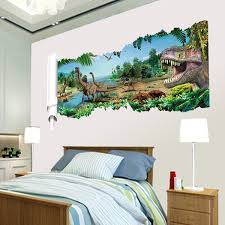 The jurassic park kid suites let mom and dad have a little privacy, and the kids have some fun! New 3d Dinosaur Kids Room Decor Jurassic Park Wall Sticker Removable Decal Decor Home Decor Stickers