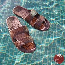 Dark Brown Classic Jandals Pali Hawaii Sandals Ava123