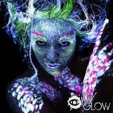 uv glow blacklight face and body paint
