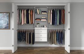 w x h antique white wood closet system